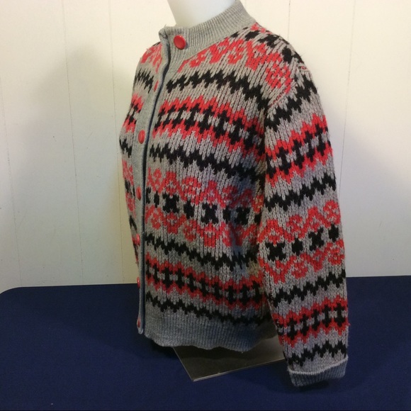 Vintage Womens Wool Cardigan Sweater size medium Avon King made in Canada - Picture 5 of 6